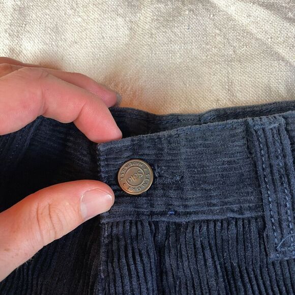 Vintage Solo Semore Shorts Mens 30 Blue Corduroy Made in USA Surf Skate NWT Logo - Picture 7 of 11